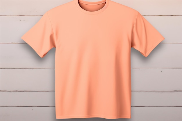 Mens peach fuzz color tshirt mockup