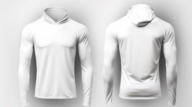 Photo mens rashguard jersey w hood mockup