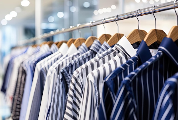 mens shirts on the rack in the style of cross processing