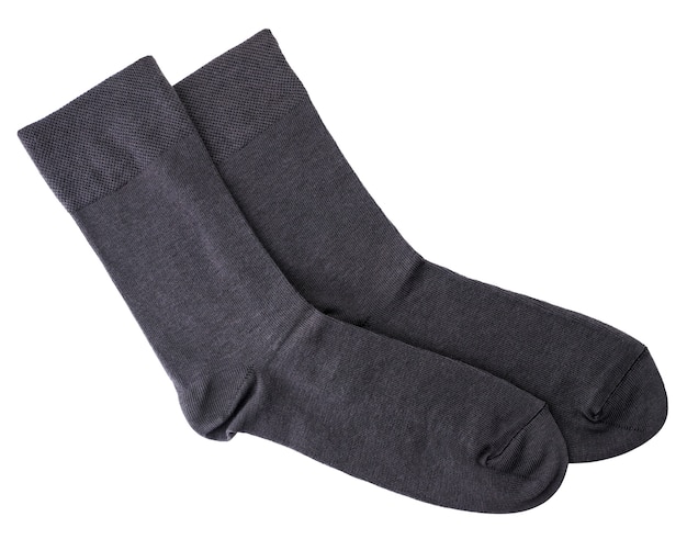 Mens socks close-up on a white background. Isolated