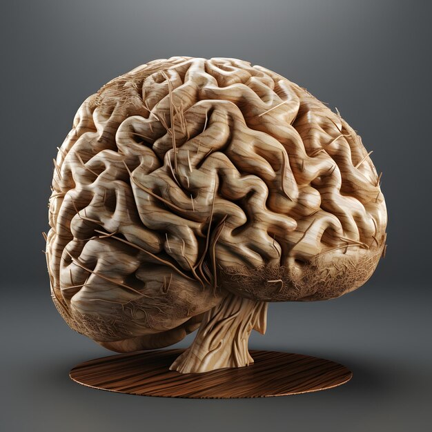 Foto menselijk brein 3d-rendering