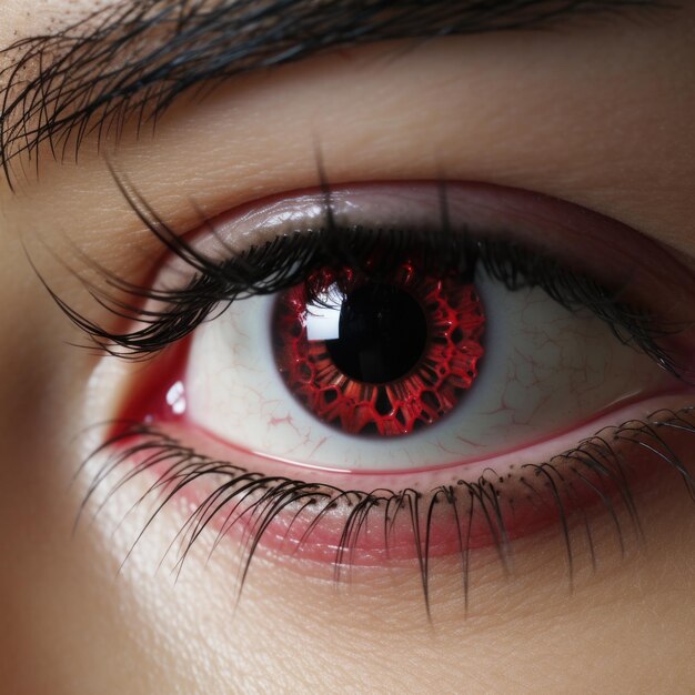 menselijk oog close-up concept