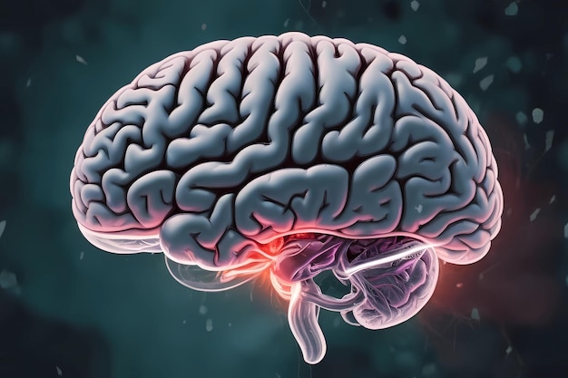 Menselijke inwendige organen met voorbeelden van hersenencefalitis