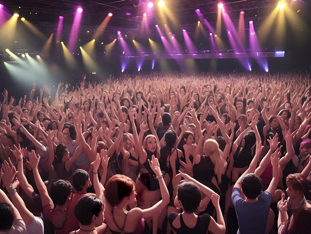 mensen dansen in een nachtclub feest concert