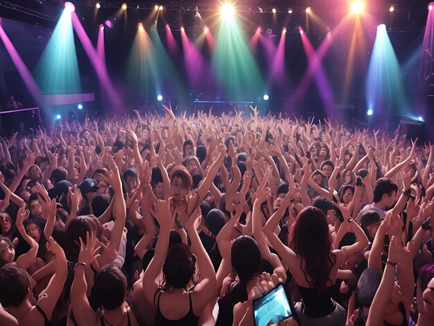 mensen dansen in een nachtclub feest concert