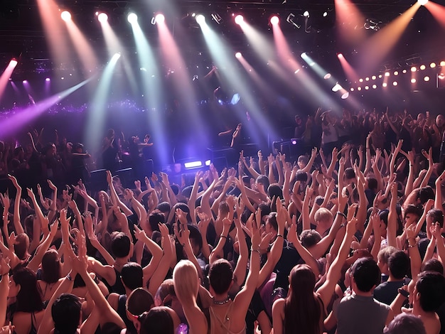 mensen dansen in een nachtclub feest concert