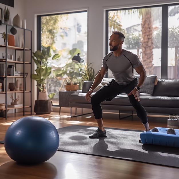 Mensen focussen en bepalen tijdens het sporten