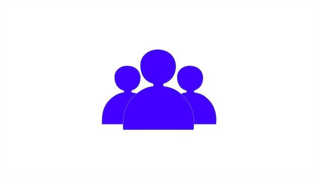 Mensen icoon Mensen icoon ingesteld in trendy platte stijl Personen symbool infographics website design