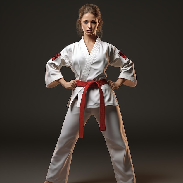 Mensen in karate-uniform.