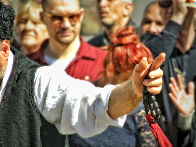 Foto mensen op het monastiraki plein