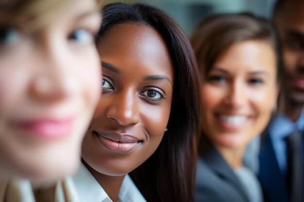 Foto mensen uit verschillende culturen tijdens een inclusief en eerlijk sollicitatiegesprek