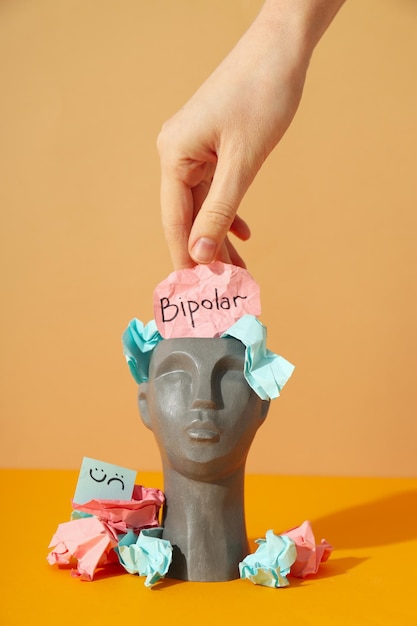 Mental disorders concept composition for Bipolar disorder