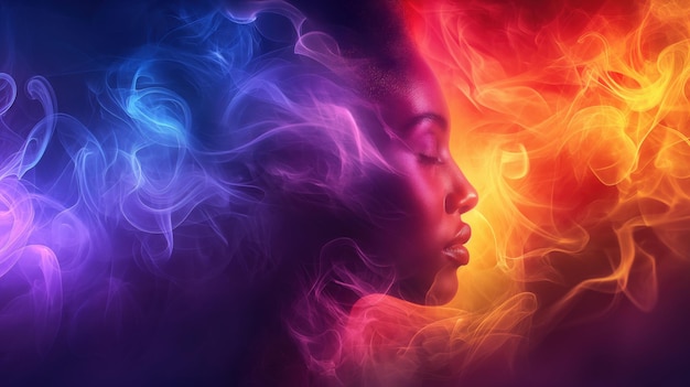 a mental state in the human mind is represented by rainbow colors