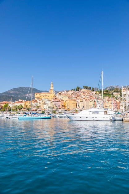 Menton on the French Riviera named the Coast Azur located in the South of France