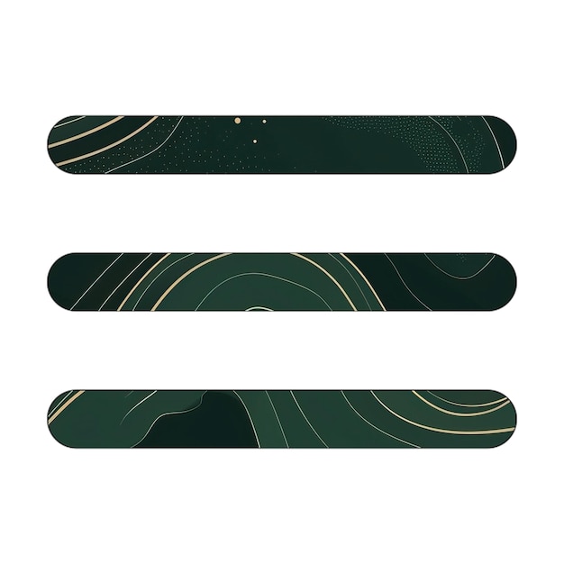 Photo menu burger icon green marble gold texture