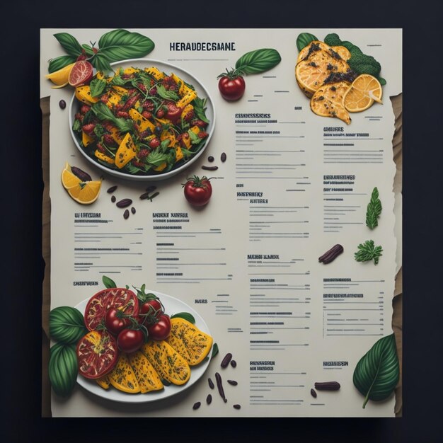 a menu for a restaurant called quot hobouw quot is displayed on a table