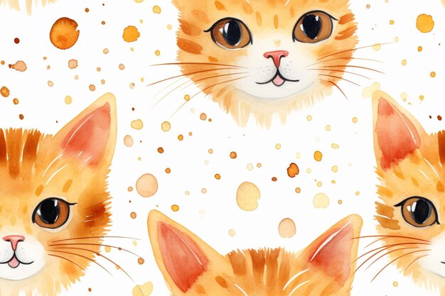 Meow Magic A Seamless Pattern Capturing the Enchantment of Cats