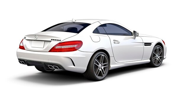 Foto mercedes-benz slk achteruitzicht mockup plain