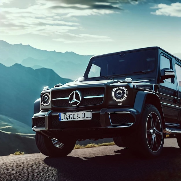 Foto mercedes g63 benz amg in montagna