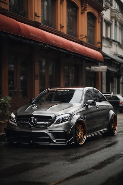 Photo mercedes r63 amg with liberty walk widebody kit