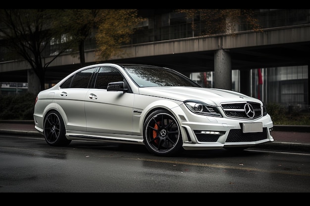 MercedesBenz C63 AMG スポーツカー スーパーカー スポーツカー 洗練されたスポーツカー パフォーマンスカー 高級車 自動車 車両 自動車 AI