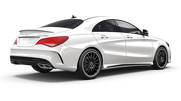 Photo mercedesbenz cla back view mockup