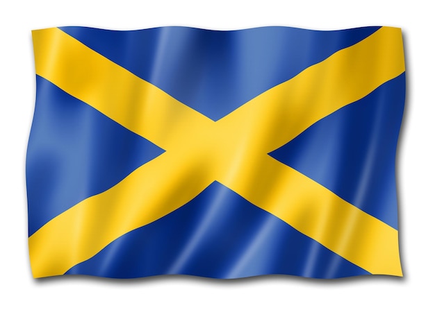 Флаг Великобритании региона Мерсия