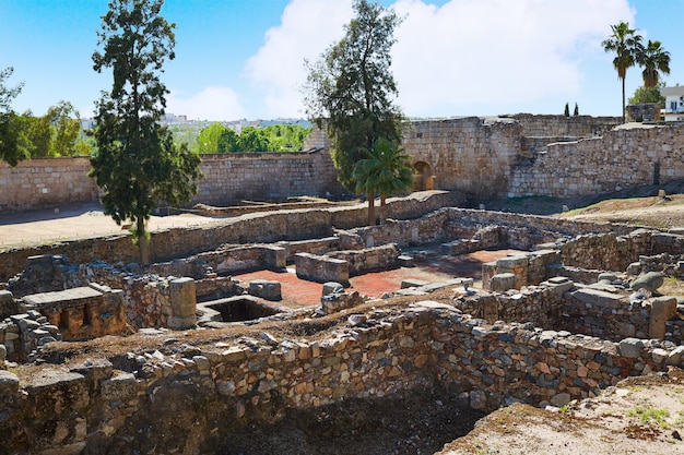 Merida alcazaba in badajoz extremadura, spanje