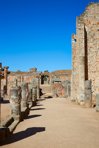 Merida nell'anfiteatro romano di badajoz spagna