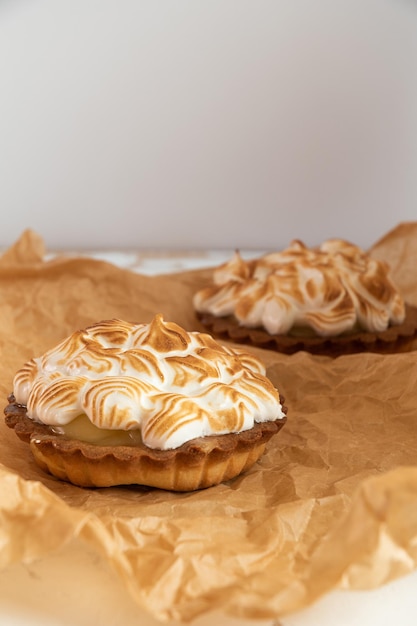 Photo meringue lemon pie french