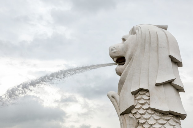 Merlion-fontein in Singapore