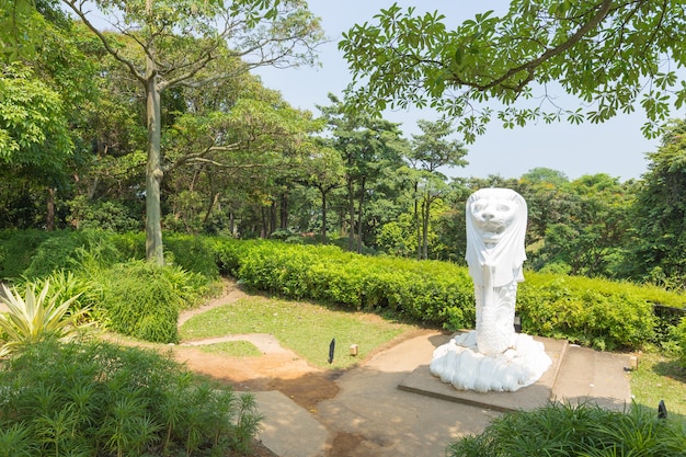 사진 공원에서 머 라이언 동상