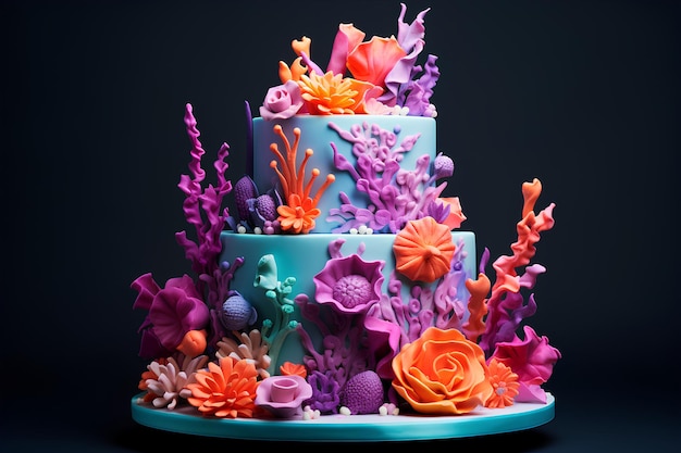 Mermaidcore Cake