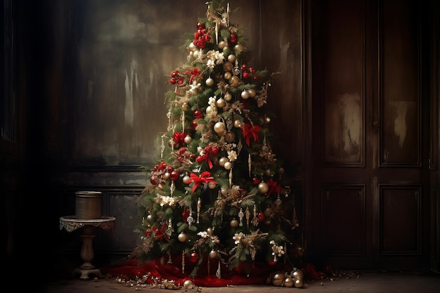 Merry and bright holiday tree photography