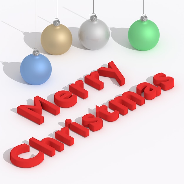 Merry Christmas - 3D Illustration