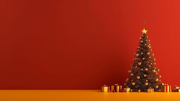 Merry christmas background illustration ai generative