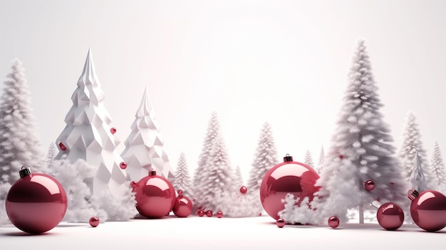 Merry Christmas background white theme