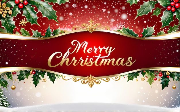 merry christmas banner banner or poster