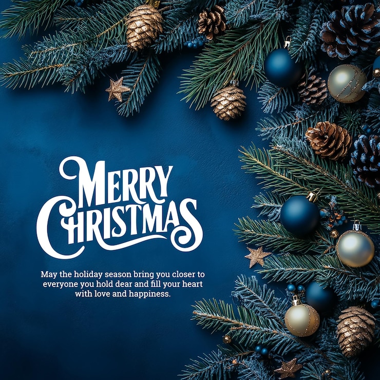 Photo merry christmas banner