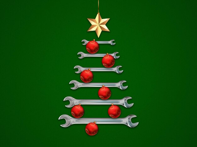 Merry Christmas Christmas Tree and Christmas Decorations Idea