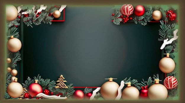 merry Christmas frame design collection copy space