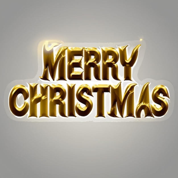 merry christmas golden text effect isolated on golden background