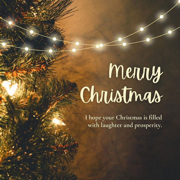 Рождественская открытка Мотив рождественской елки