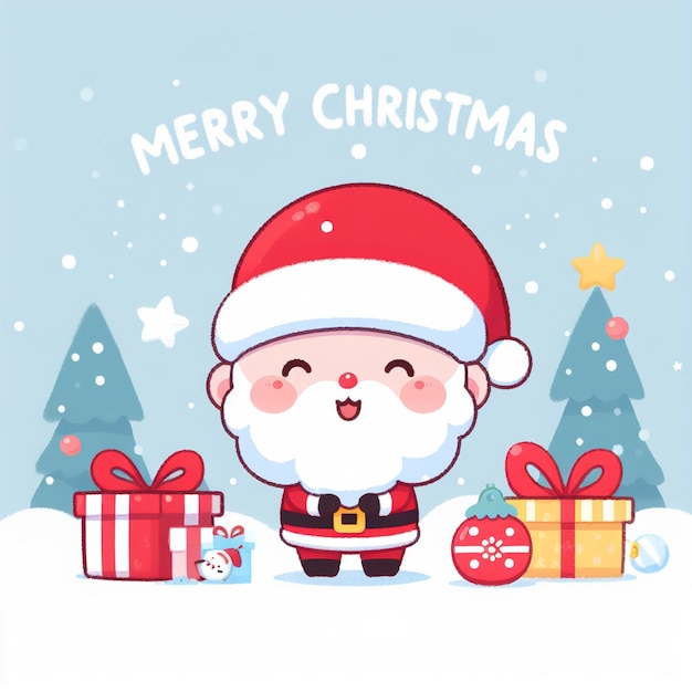 사진 행복 한 크리스마스 인사 카드