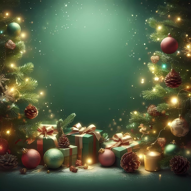 Merry Christmas and Happy Holidays Background