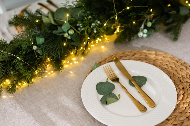 Merry christmas and happy holidays. time of family tea party.\
christmas wooden table.