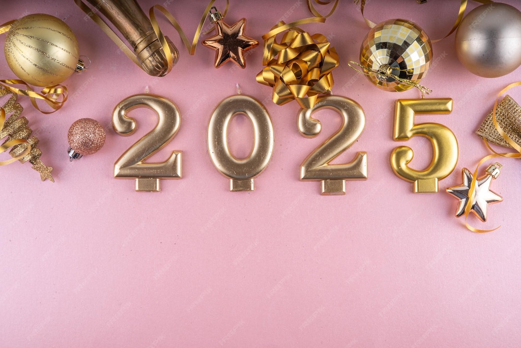 Premium Photo Merry Christmas and Happy New Year 2025 background