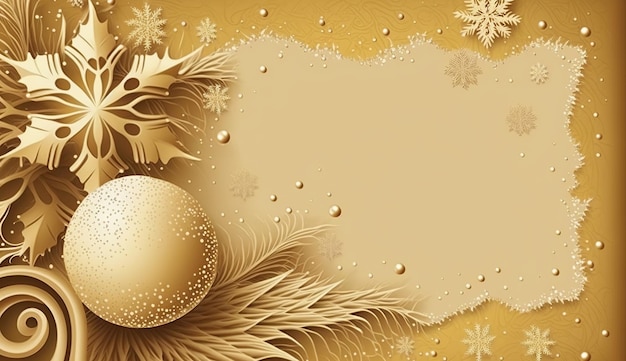 Photo merry christmas and happy new year background generative ai