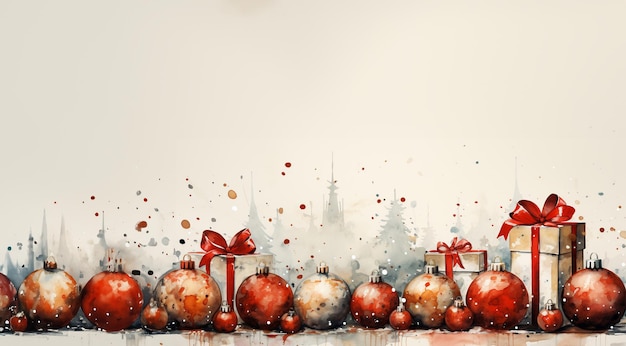 Foto buon natale e buon anno sottofondo di natale disegno di scatola regali realistica decorativo festivo