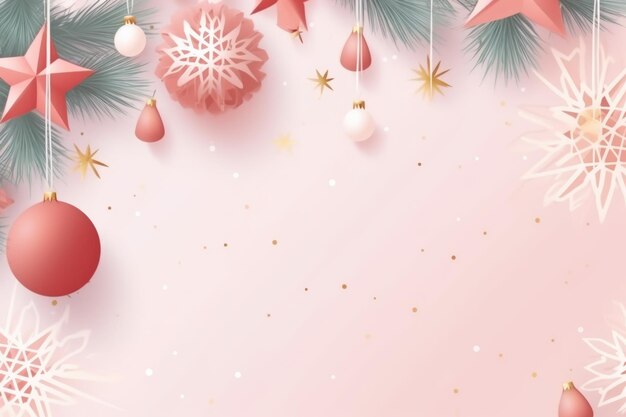 Merry Christmas and Happy New Year background